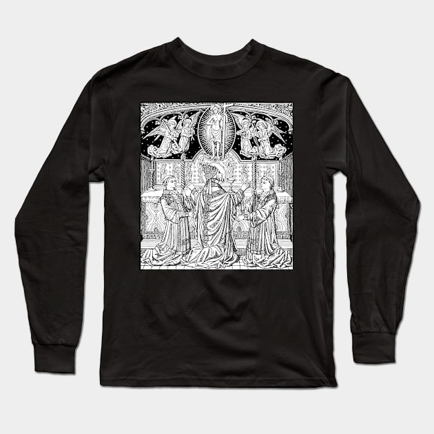 St. Gregory Celebrates Mass Long Sleeve T-Shirt by DeoGratias